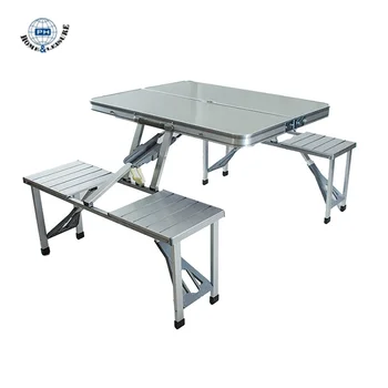 China Outdoor Portable Aluminum Alloy Folding Table Chairs Set Picnic Party Dining Camping For 4 Person Lightweight China Outdoor Portable Aluminum Alloy Folding Table Chairs Set Picnic Party Dining Camping For 4 Person Lightweight
