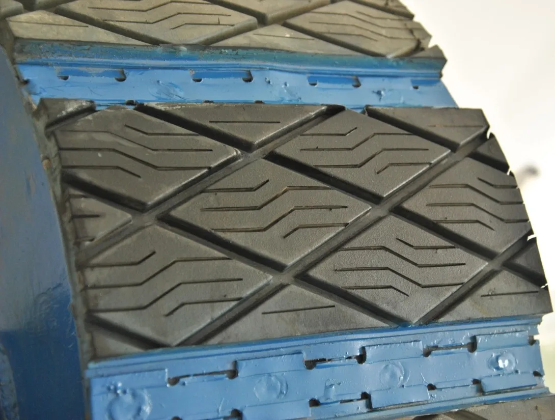 Slide Lag Conveyor Drum Pulley Lagging,Bucket Elevator Head Pulley Rubber Lagging,Bucket