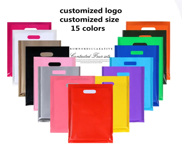 Custom Logo Double Layer Patch Handle Pe Ld Hd Heat Shrink 80 Microns