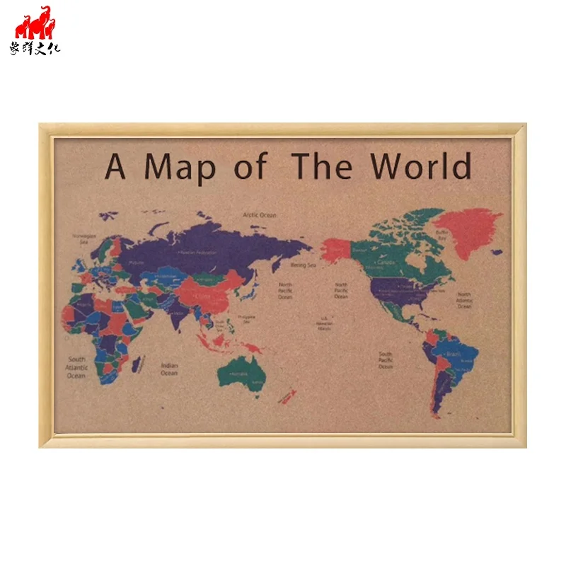 ヨーロッパアジアアメリカ中東アフリカにぶら下がっているコルクの世界地図 Buy コルク世界地図 コルクボード世界地図 コルクボードと世界地図 Product On Alibaba Com