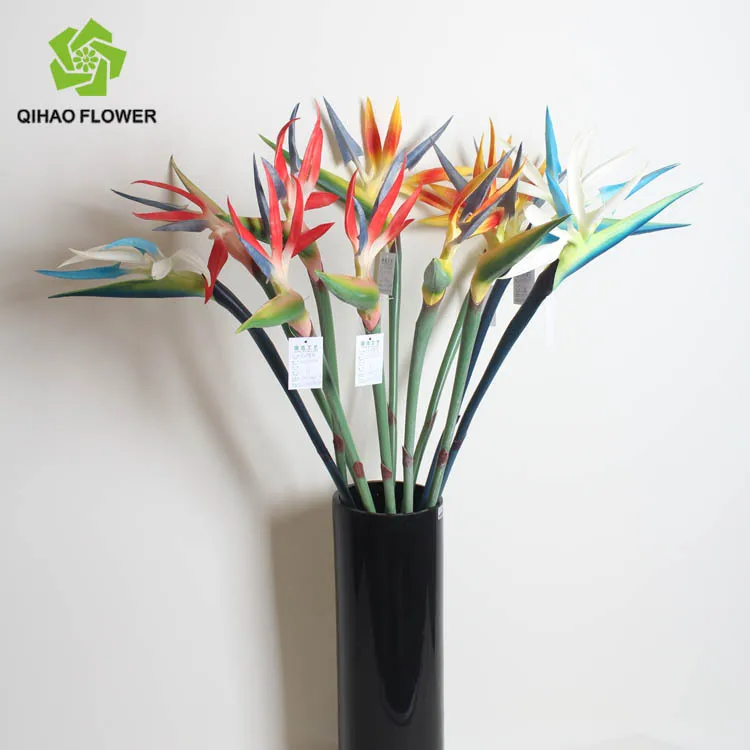 Pu Material Long Stem Artificial Bird Of Paradise Flower Arrangements D185 Buy Artificial