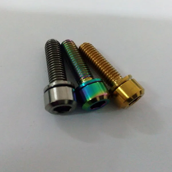 内六角头螺栓钛自行车螺丝钛 t6 螺丝 ti6al4v 钛螺丝