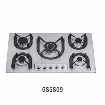 Gs5s09 Built In Stove Gas Hobs Fixed Cooktop In Stainless Steel