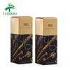 china supplier custom high quality UV printed design private label metallic golden foldable paper french perfume box packaging