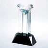 Blank Wholesale Glass Diamond Trophy For Company Annual Gift