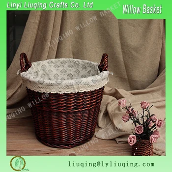 Factory Cheap Fireplace Sets Woven Wicker Storage Basket House