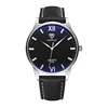 2019 Yazole 318 Simple Hook Needle Business Watch Roman Scale Male Soft Leather Quartz Watches