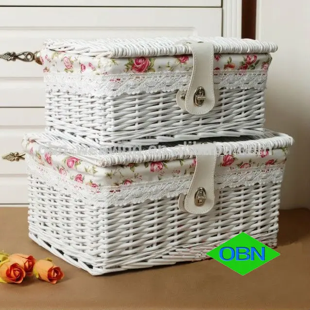 2014 caliente vender rota de mimbre cesta de almacenamiento-Cestas de