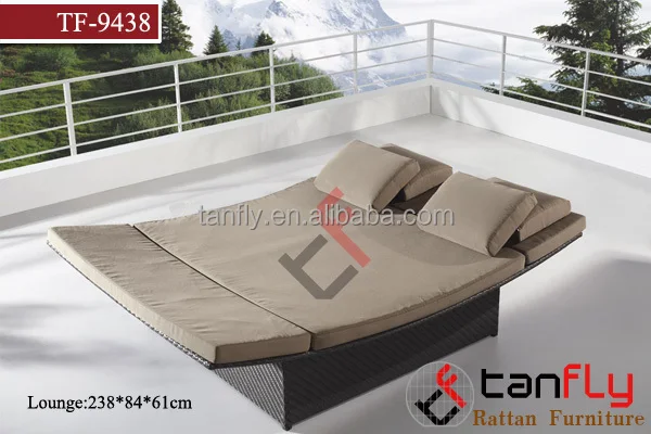 Doppel Sonnenliege Rattan sdatec.com