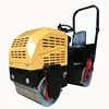 Riding vibratory road roller 1ton double drum road compactor