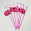 Party Favors Wholesale Cocktail Eco Friendly Striped Recycled Drinking Wax Paper Straw