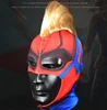 Carol Danvers Cosplay Pvc Red Mask Halloween Costume Fancy Party Props Fans Gifts Movie Captain Marvel Helmet Masks
