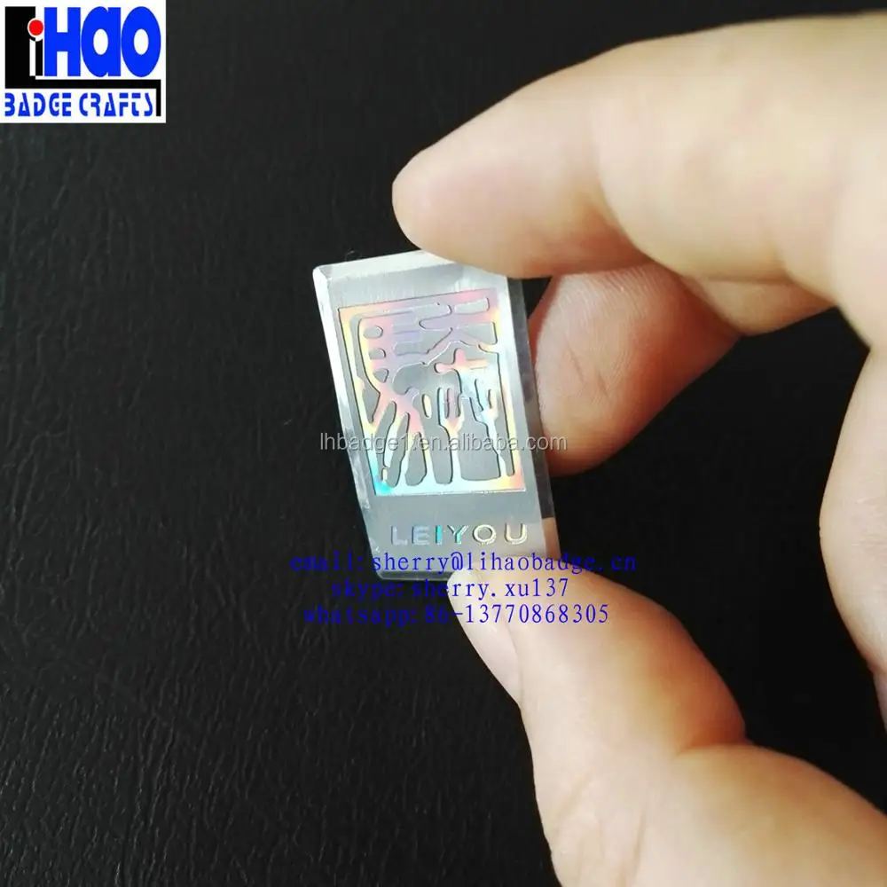 Custom Engraved Metal Logo Label Sign Name Plate With Self Adhesive