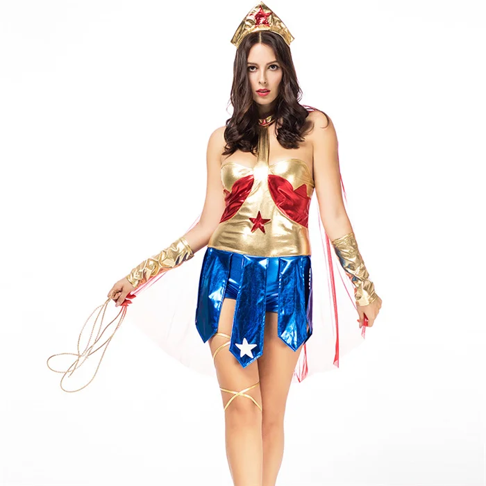 Halloween Fashion Superwomen Suit Cosplay Woman