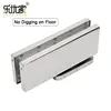 Stainless steel floor pivot hinges hydraulic self closing hidden glass door hinge