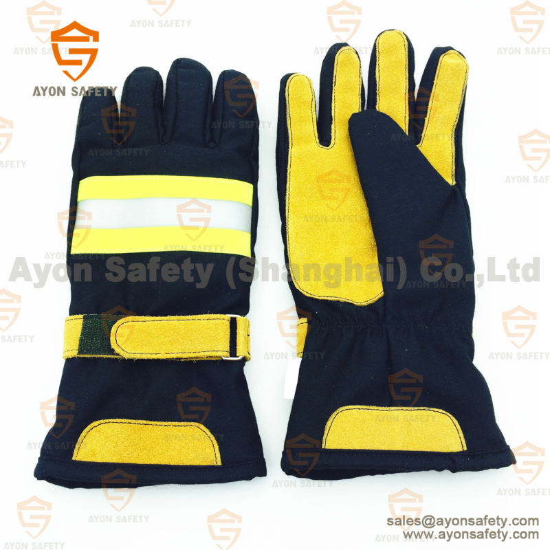 Fireman Protective Water Proof Firefighting Gloves With En 659 For