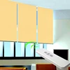 remote controlled blackout motorized roller blinds with wall-mounted receiver