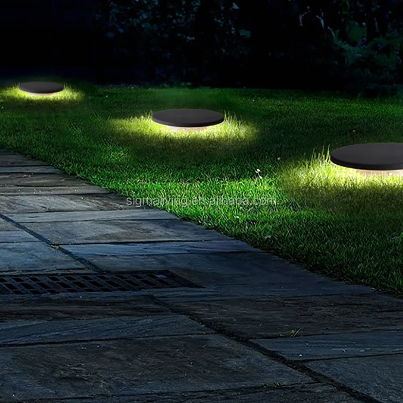 Eco-friendly black stone shape lamp garden Light Led light