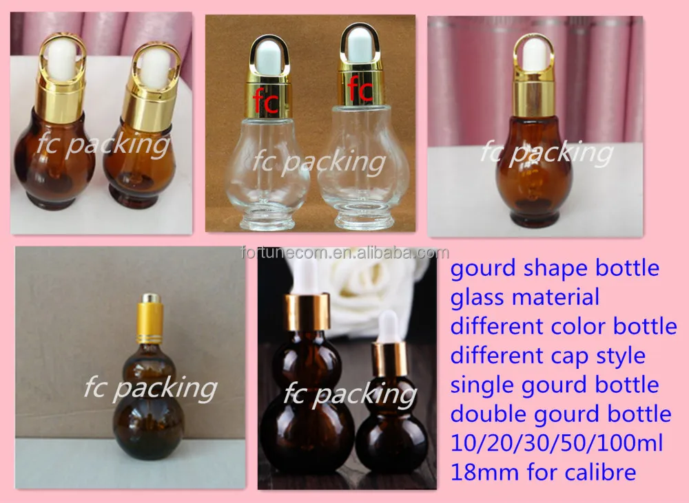 other design shape glass bottle with glass pipette: 1 