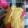 used cloth/secondhand clothing / 100% light summer shinning yellow colourful jacket