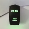 Hot! 4 colour lights Marine Rocker Boat trailers Rocker switch with LED backlight
