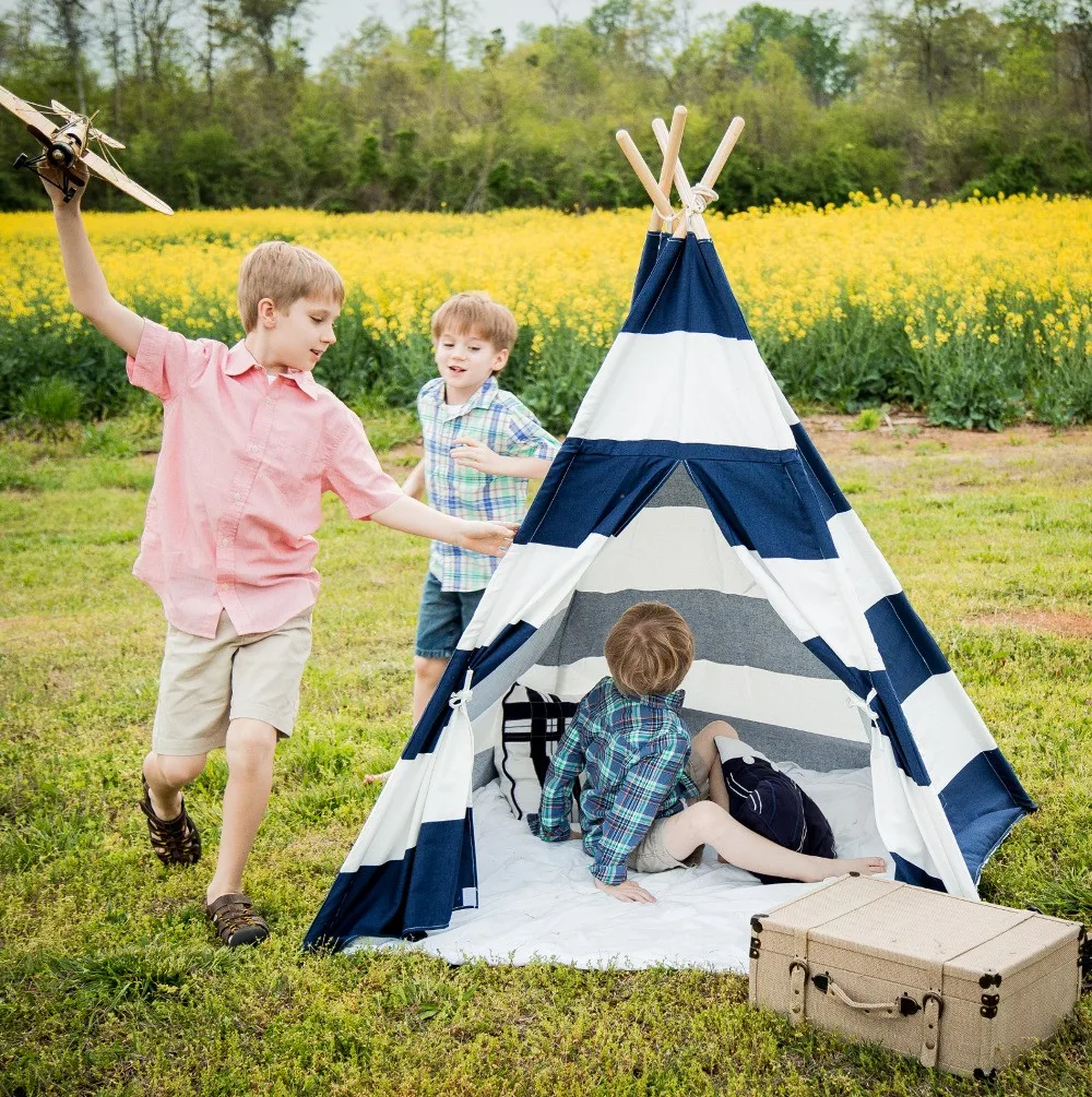 5 poles princess children hut tipi tent bedroom wigwam teepee