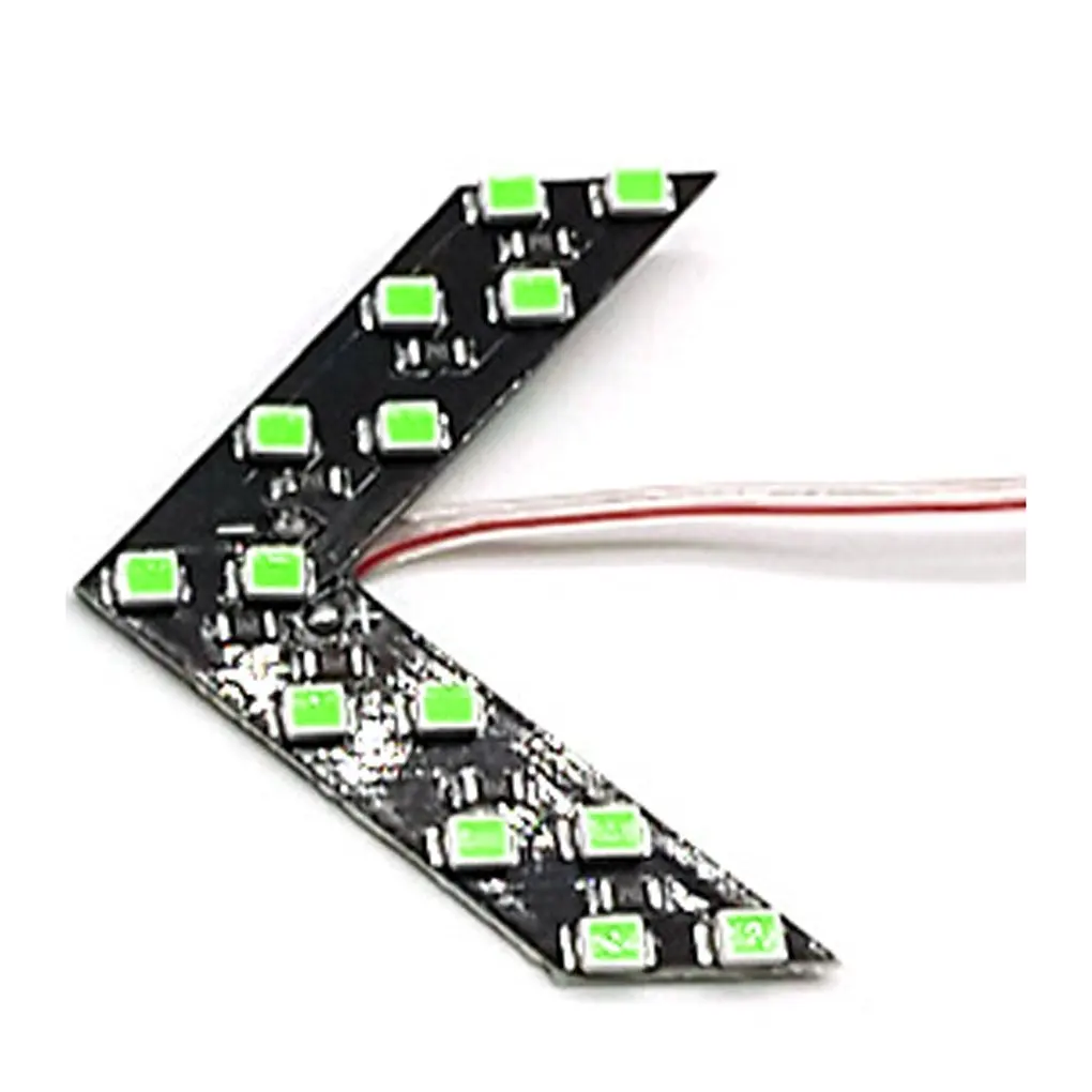 Meidus 2Pcs 14SMD LED Arrow Panel Rear View Mirror Turn Signal Indicator Light