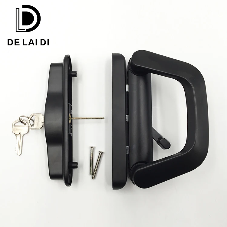 Double Hooks Aluminium Sliding Door Lock With Double Cylinders Buy