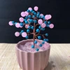 Wholesale sales of natural rose quartz manufacturing lucky money tree crystal bonsai for home decoration trees