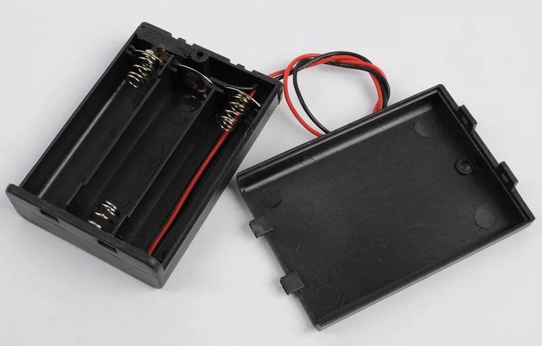 3aa Battery Holder With Wire Leads,Cover,Switch,3aa Battery Box,3aa