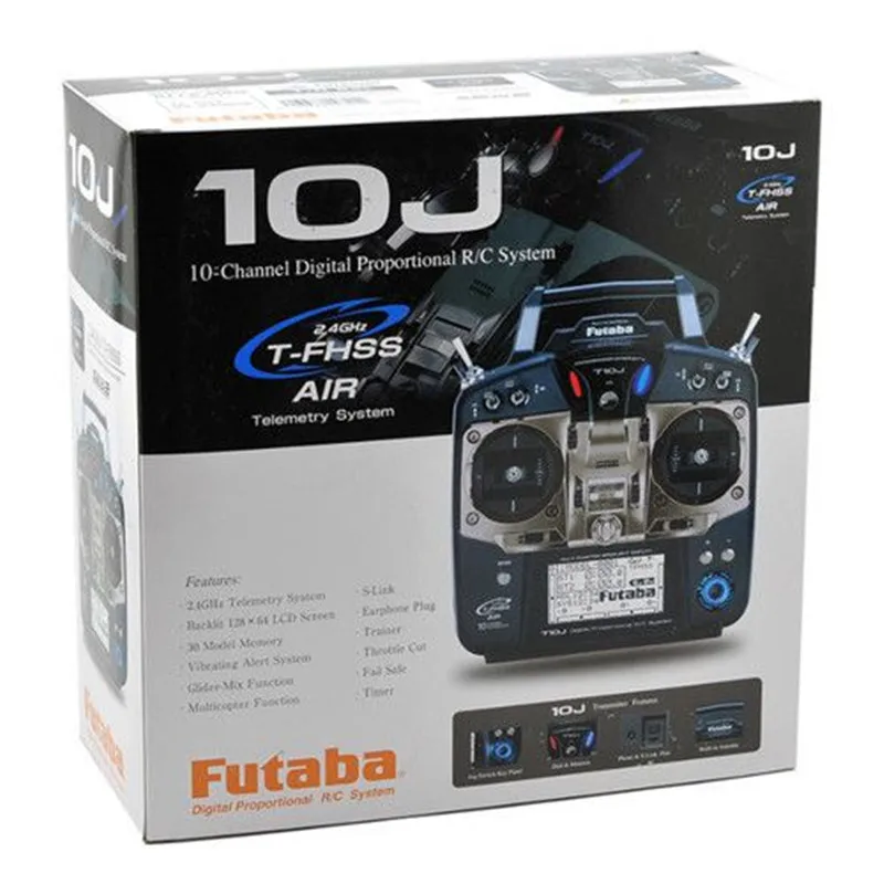 Futaba T10j 10j 10 Channel 2.4ghz Radio Transmitter System With R3008sb  Receive For Rc Helicopter Multicopter - Buy 10j 2.4ghz Radio System With  R3008sb Receive,10-channel 2.4ghz Computer Radio System With R3008sb  Receive,Programmability