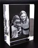 3d photo etched crystal glass block blank crystal block