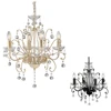 Modern 4 light Acrylic Ceiling Crystal Marie Chandelier