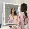Vanity girl hollywood speaker makeup mirror led bathroom mirror with digital clock led bathroom mirror with digital clock