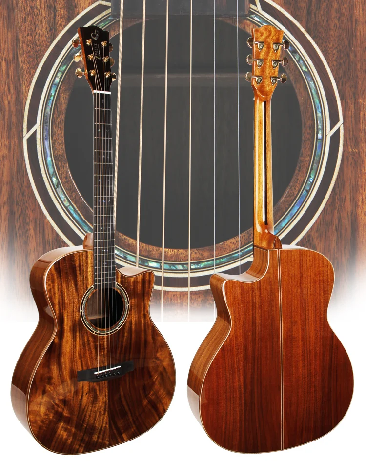 41 Inch All Koa Wood Acoustic Guitar With Solid Top Buy All Koa Wood Acoustic Guitar Acostic Gitar Product On Alibaba Com