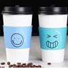 smile face disposable printed paper cup for party decoration custom single wall paper cup for beverage