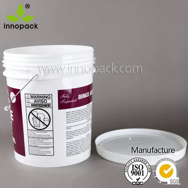 5 Gallon Virgin Pp White Plastic Paint Buckets For Paint Wholesale Buy White Plastic Paint