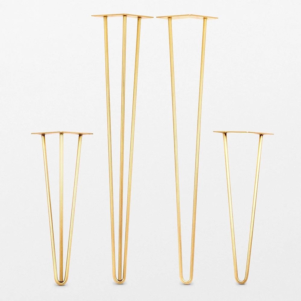 Factory Price Copper Plated Rose Gold Hairpin Table Legs Buy