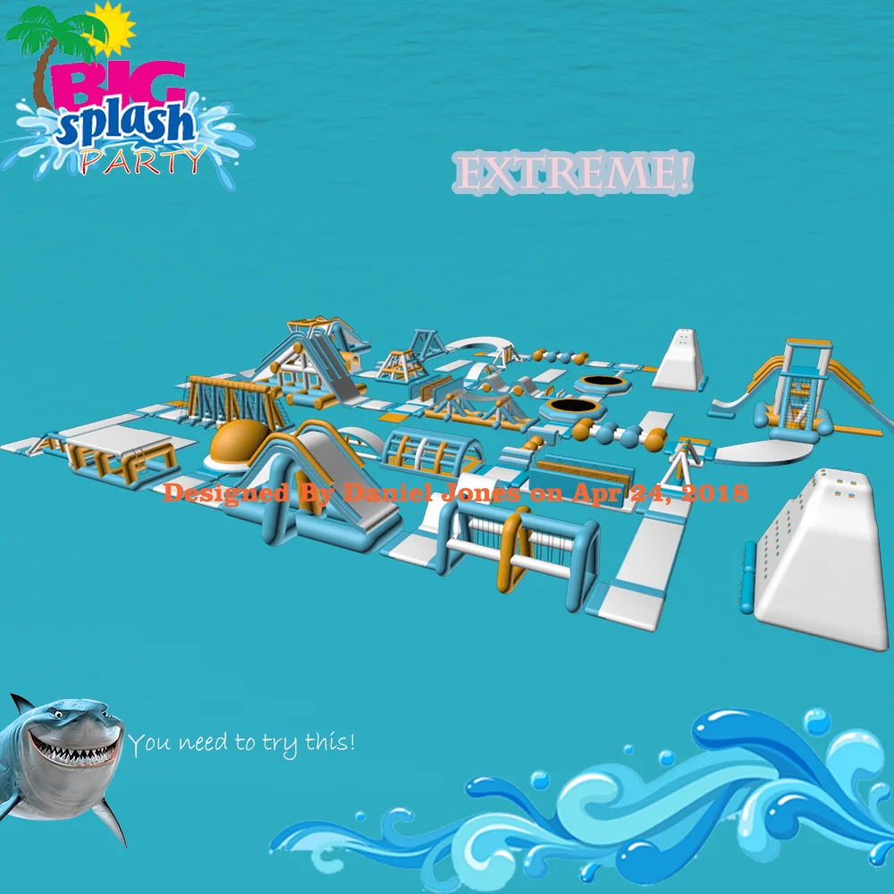 2019 Giant Inflatable Water Park, Aquatic Park