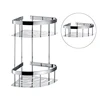 Corner bathroom rack double - layer bath shelf 304 stainless steel wall-mountd sanitary rack