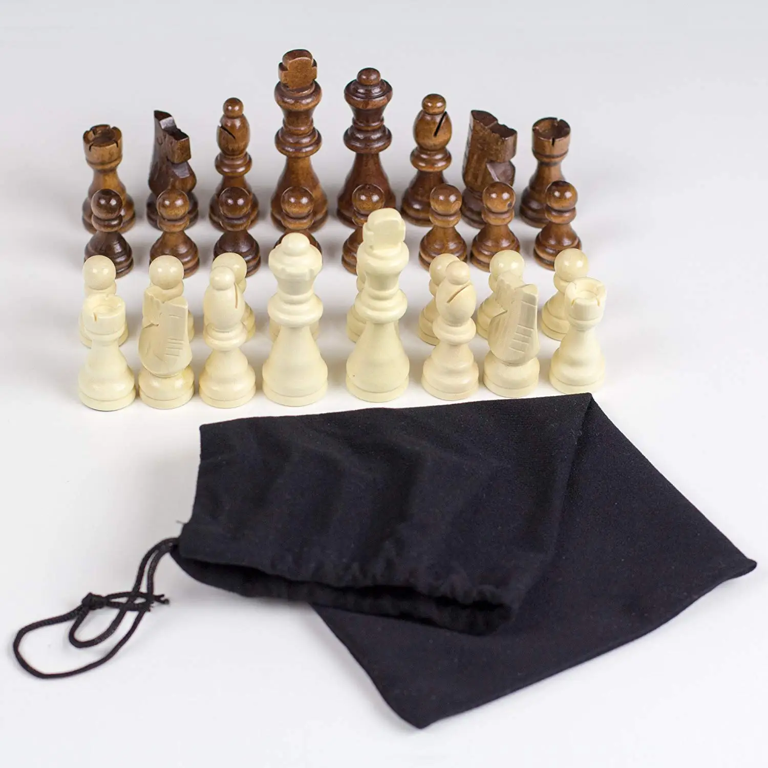 King 6 cm 6 cm King New Wooden Chess Set 32 Pieces Pieces Only 