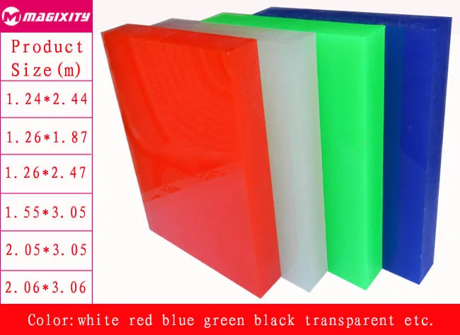 Acrylic Sheet Color Chart