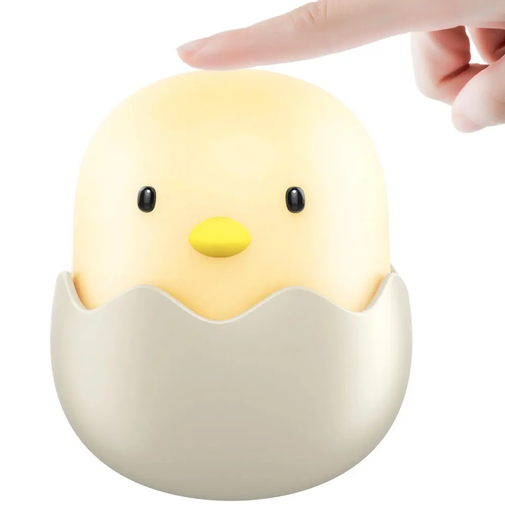 YARRAE 2018 YEARS Rechargeable Egg Shell Chick Shape Top Control Lamp for Girl Lady Kid Baby Bedroom and Nursery