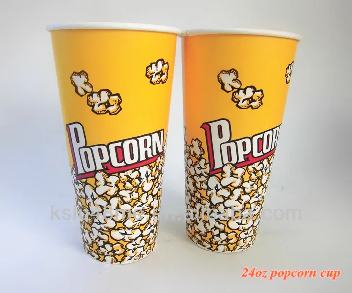 24oz Disposable Popcorn Bucket With Lid Buy Popcorn Bucket With Lid