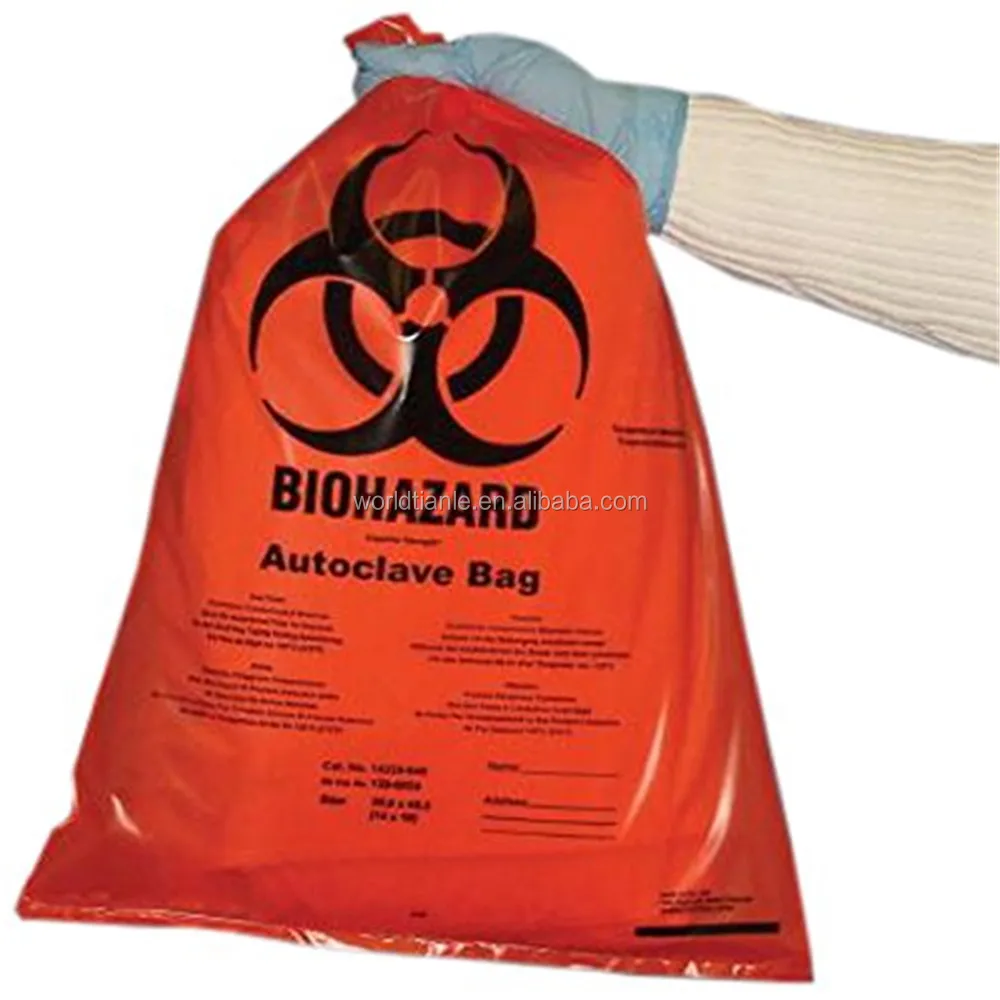 Red Plastic Autoclavable Biohazard Bags Super Strength 50 State Red Plastic Autoclavable Biohazard Bags Super Strength 50 State Compliant 19 X 24