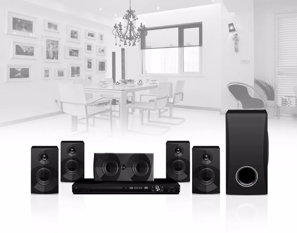 5.1 Surround Sound Home Theater Speakers System With Blue Tooth Usb/sd