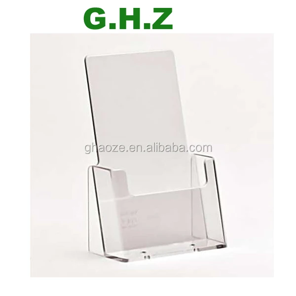 Wall Mount Document Holder Acrylic Display Racks A4 2 Tier Brochure