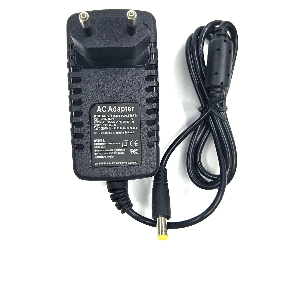 Power Ac/dc Adapter Eu Plug 9v 3a With 5.5*2.5mm Wall Mount Buy Power