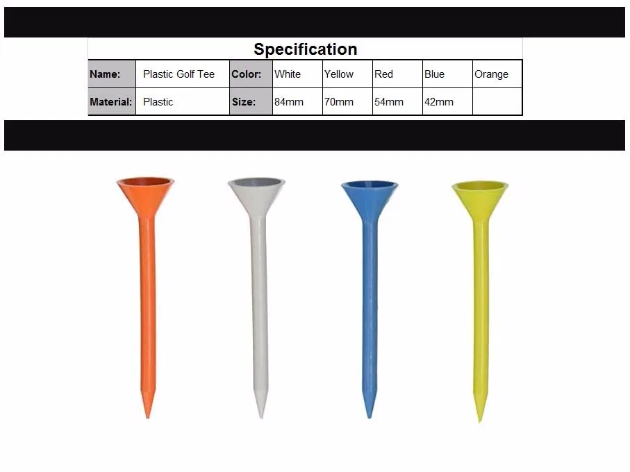 Factory Wholesale Color Bulk Martini Tees Type Golf Tees Plastic