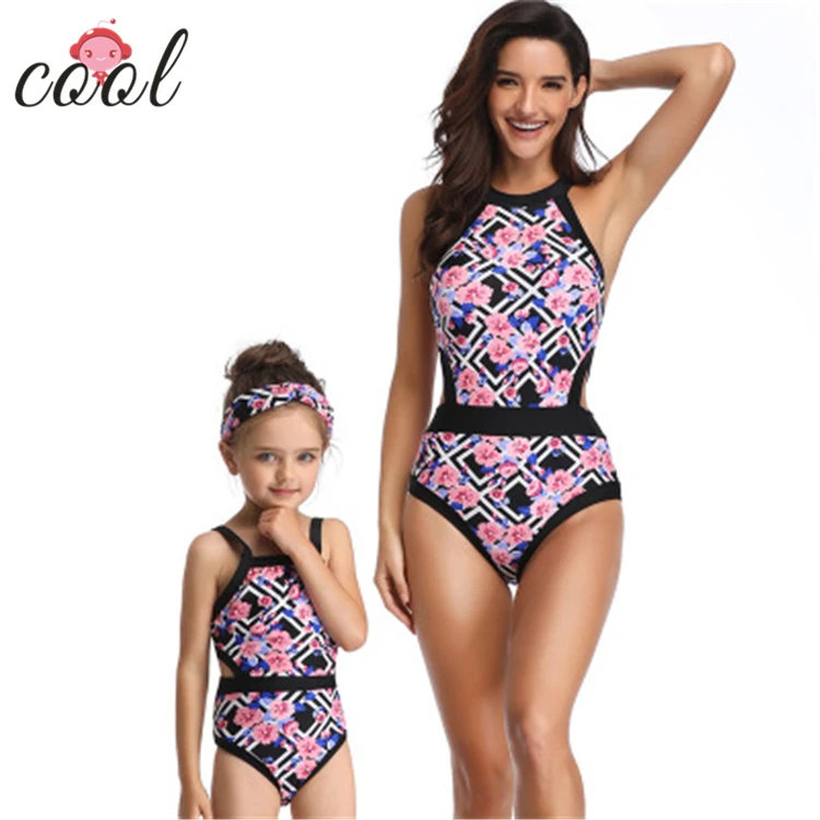 girls retro swimsuit